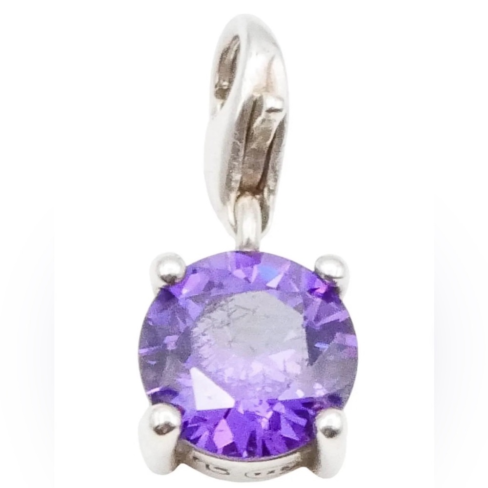 Thomas Sabo Amethyst 925 Sterling Silver Club Charm
